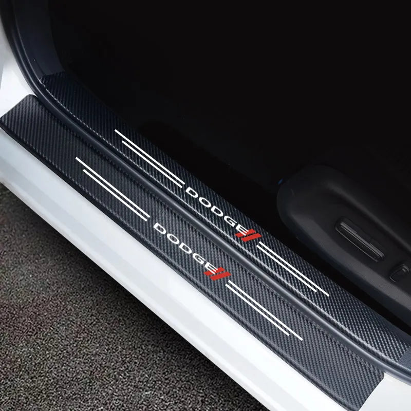 Carbon Door Sill Stickers