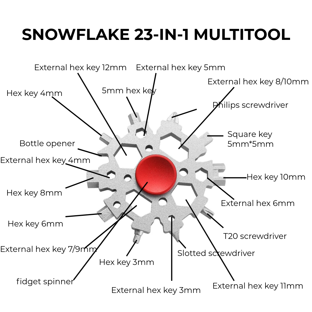 Snowflake™ 23-in-1 Multi-tool